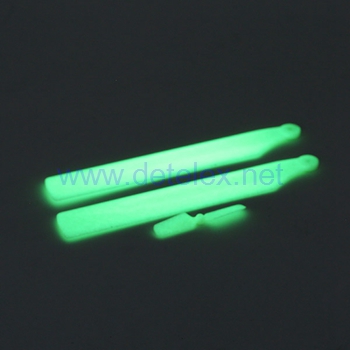 XK-K100 falcon helicopter parts main blades + tail blade ((Luminous)) - Click Image to Close